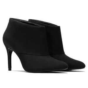 Zara Suede Pointed Toe Stiletto Heel Ankle Booties - size 9 (40)